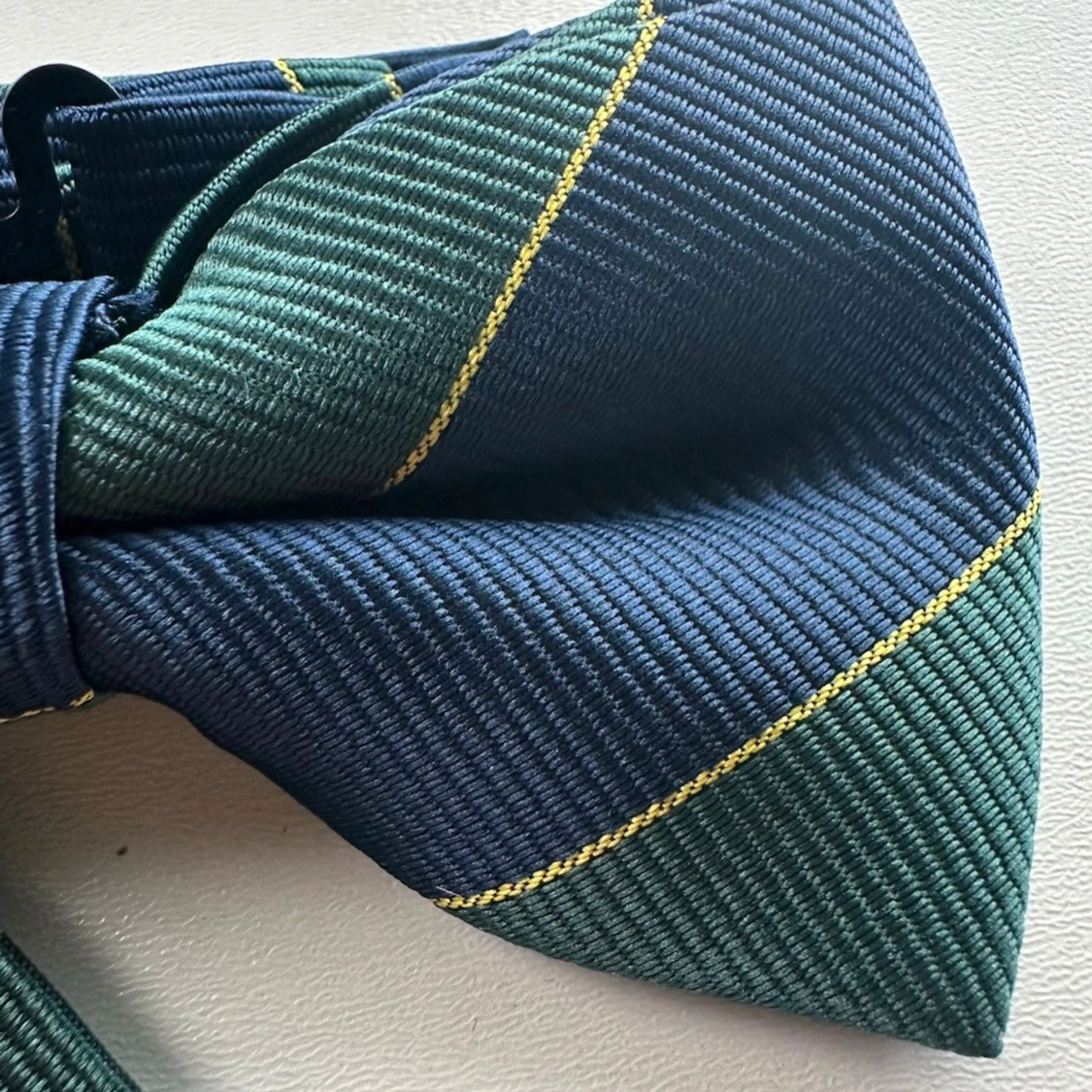 Randig fluga i blått och grönt - 1