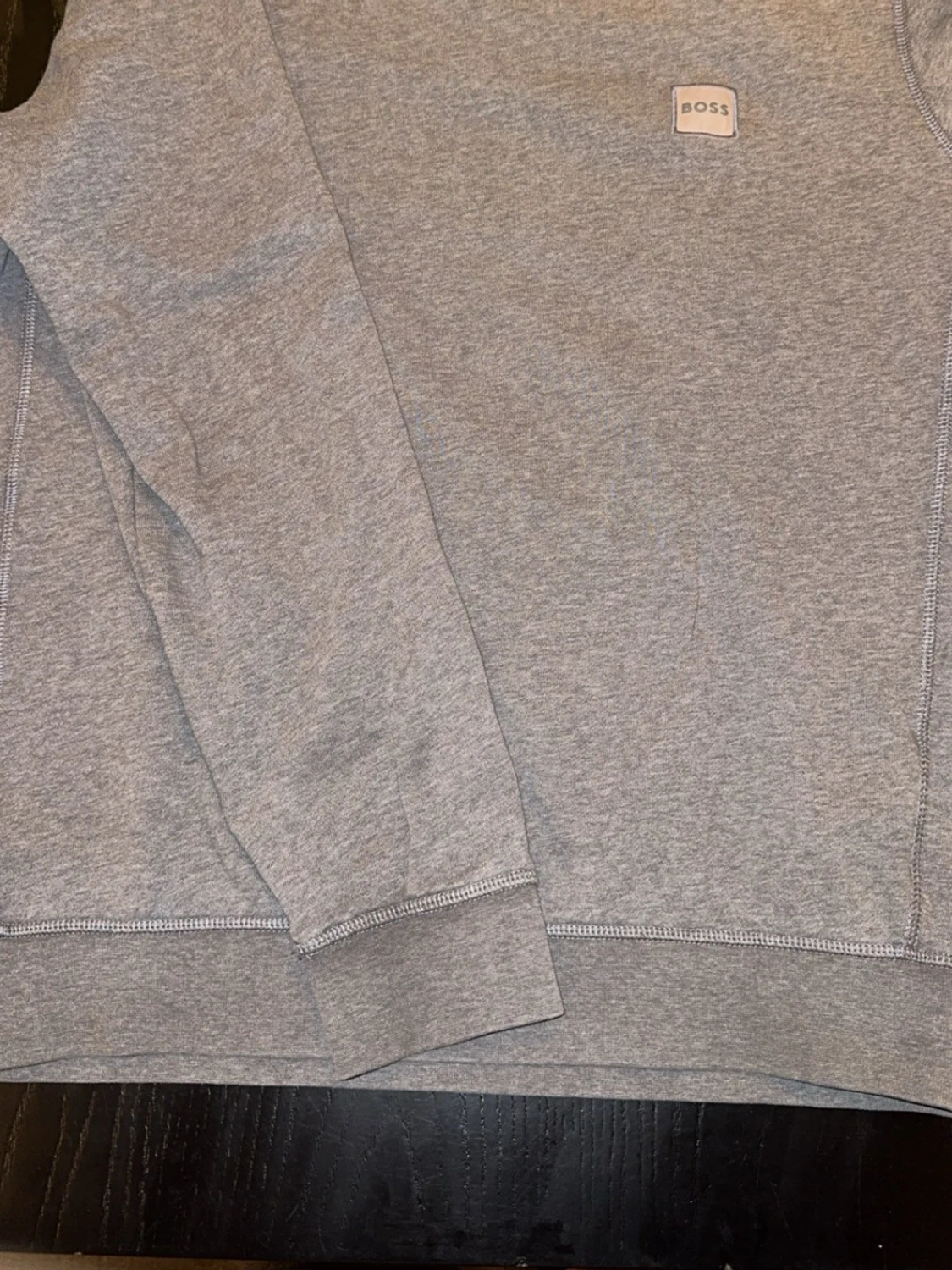 Grå sweatshirt från BOSS