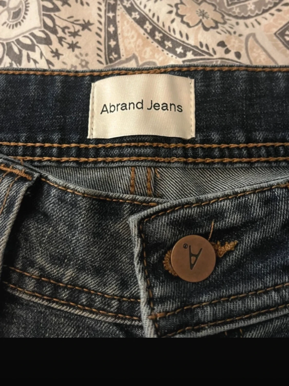 Blå bootcut jeans från Abrand - 3