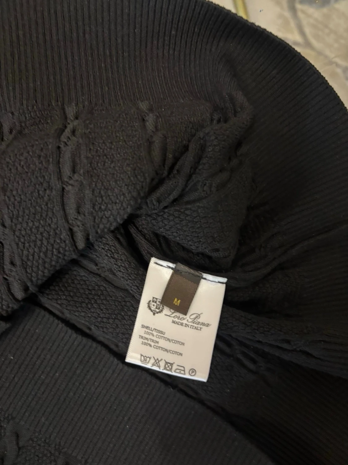 Svart pikétröja Loro Piana - 3