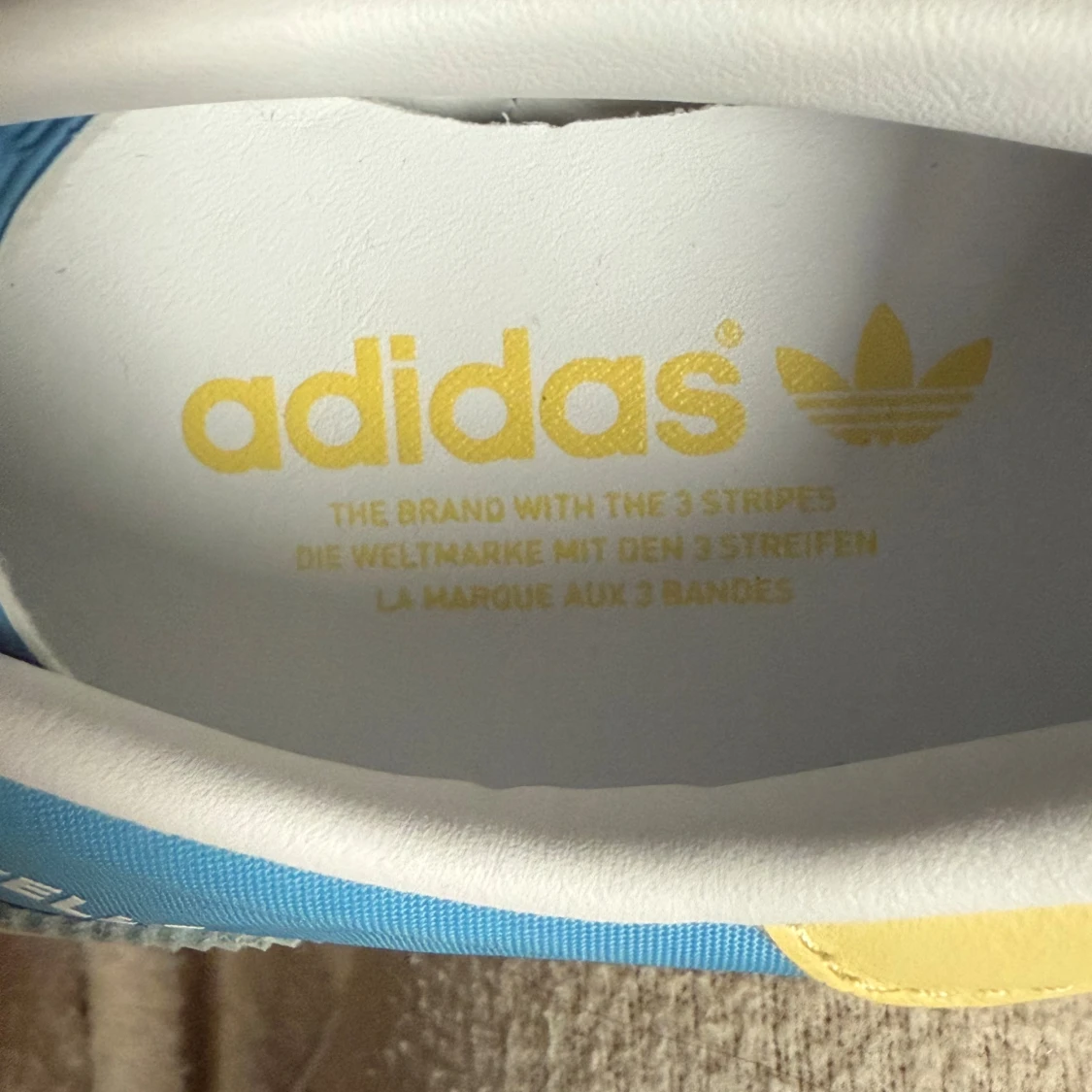 Adidas Gazelle blå/gul sneakers 39⅓ - 1