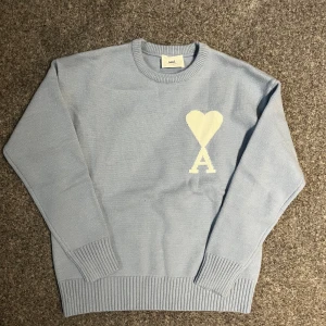 AMI paris baby blue sweater - Knit sweater, unisex. Size L