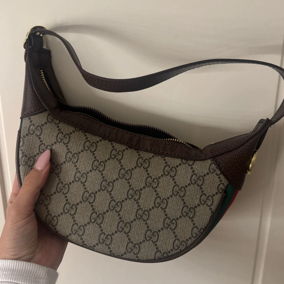 Gucci axelväska med GG-mönster - 2