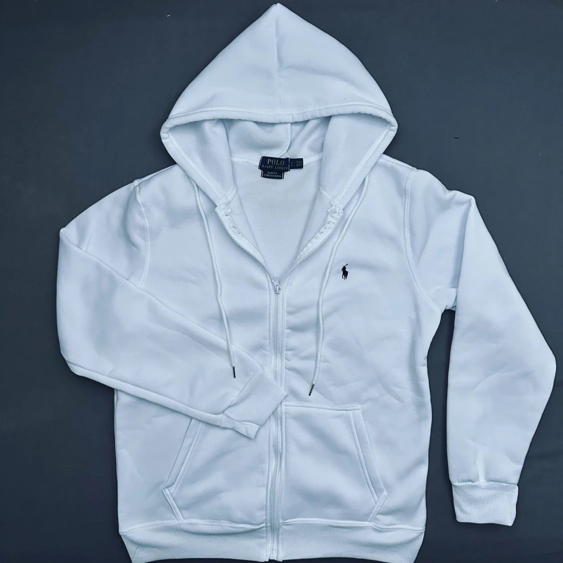 Vit hoodie från Polo Ralph Lauren