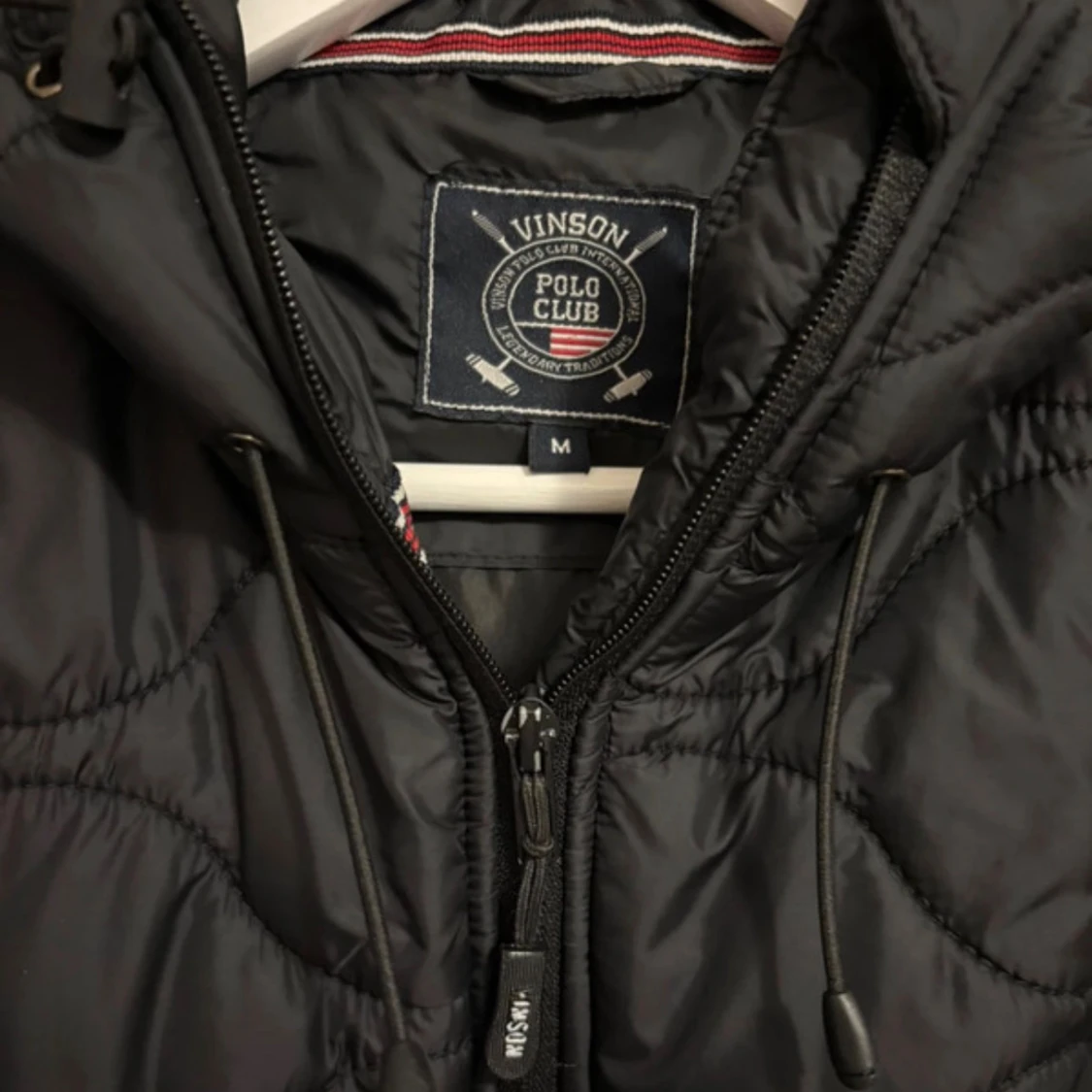 Svart quiltad pufferjacka Vinson Polo Club - 1