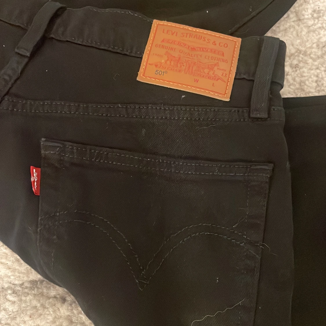 Svarta Levi's 501 jeans straight fit - 1