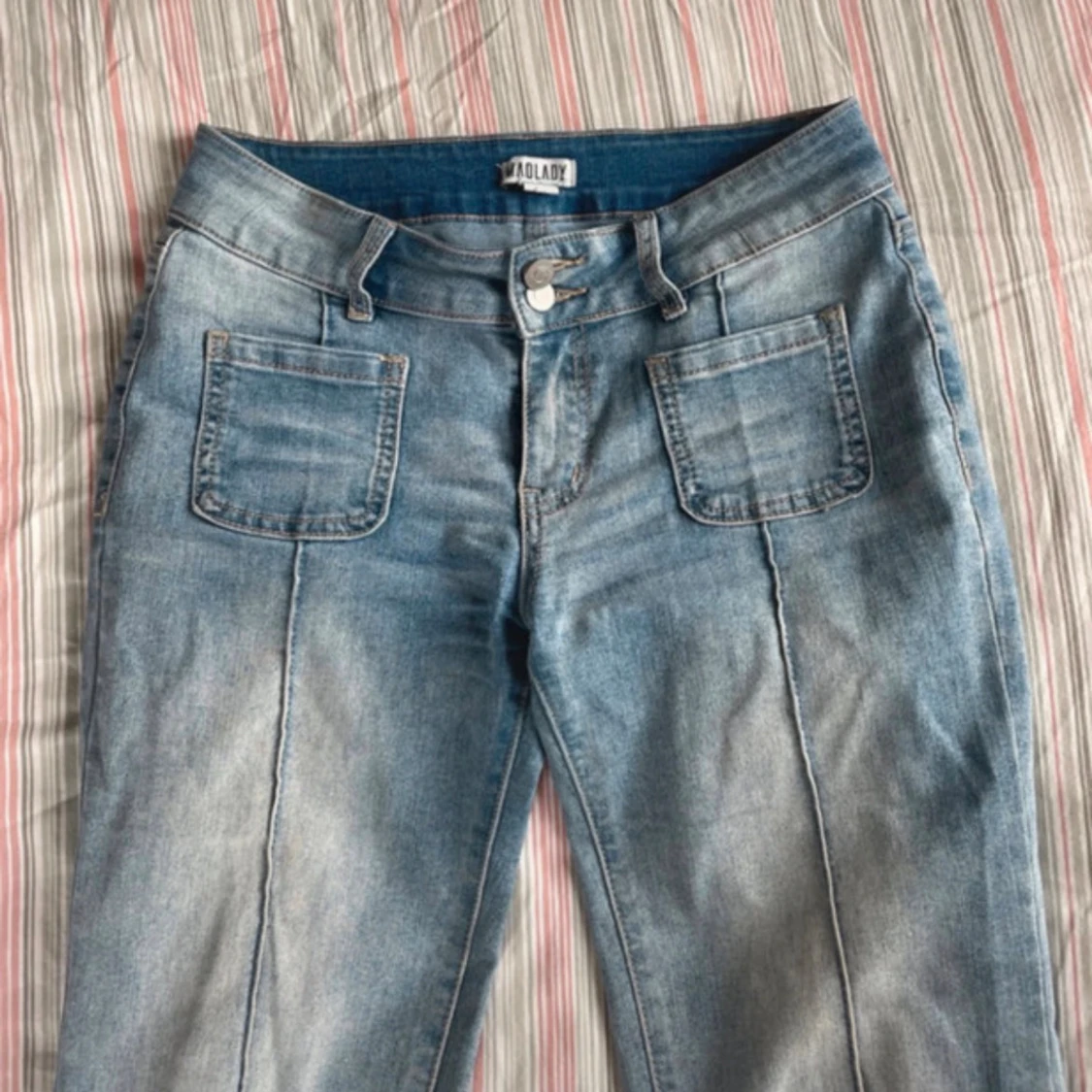 Bootcut jeans från Madlady, ljusblå - 2