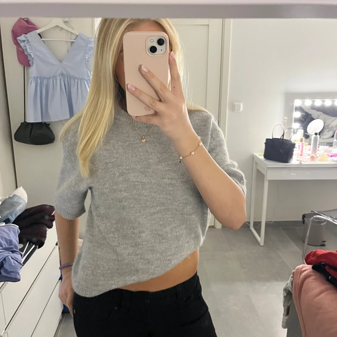 Snygg stickad tröja