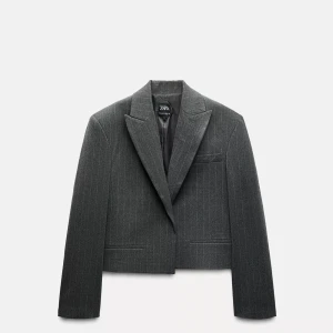 Kavaj - Mörk grå kort kavaj från Zara 