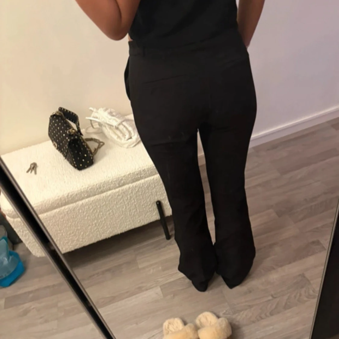 Lågmidjade kostymbyxor  - 1