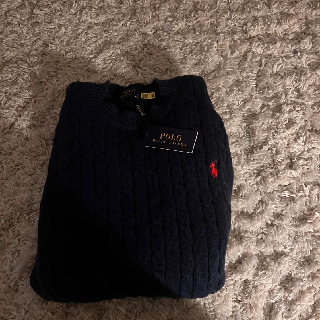 Mörkblå stickad tröja Polo Ralph Lauren - 3