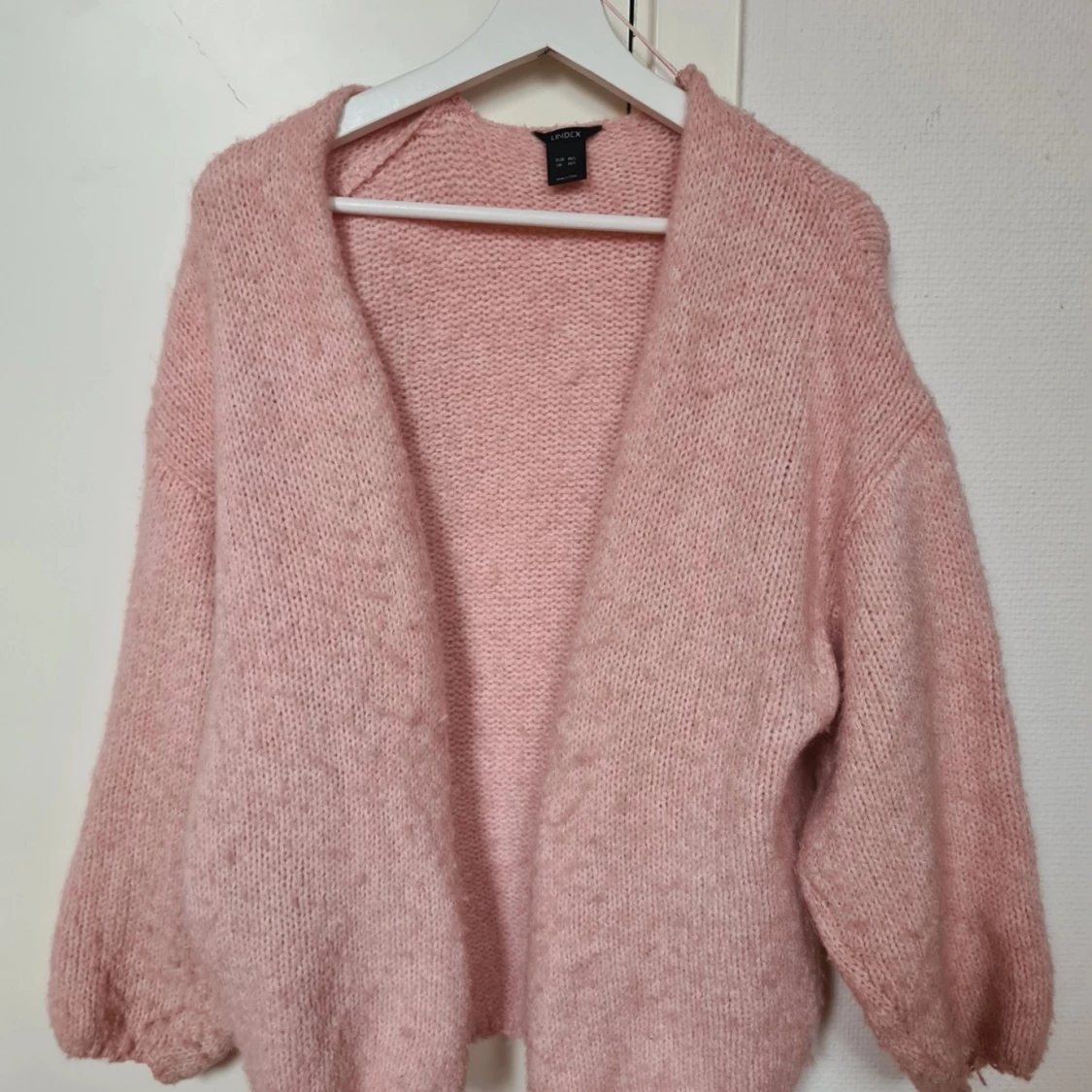 Rosa stickad kofta från Lindex - 90