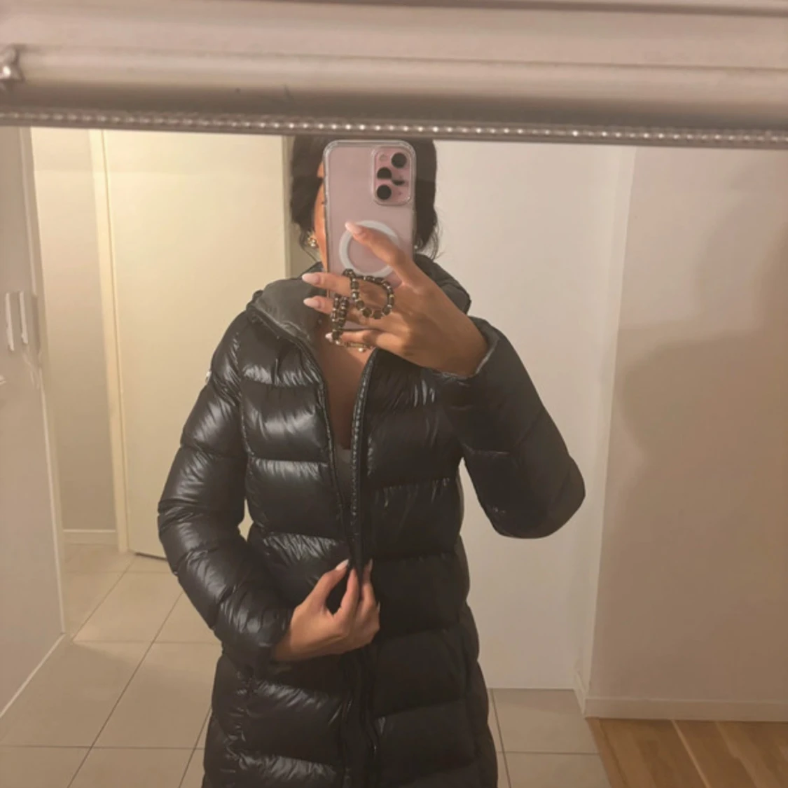 Svart lång jacka från Colmar - 2