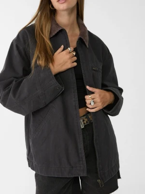 Jacka från stradivarius  - Höstjacka beställd från Zalando. Köpt i September för 659 kr, endast använd vid 1 tillfälle. Offblack/mörkgrå i färgen 