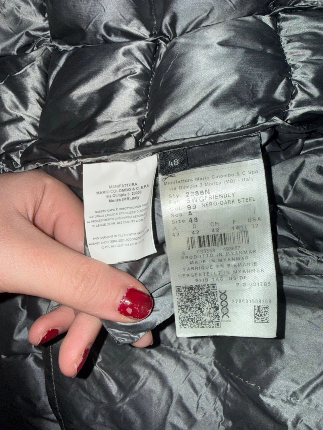 Svart Dunjacka från Colmar storlek 48 - 1