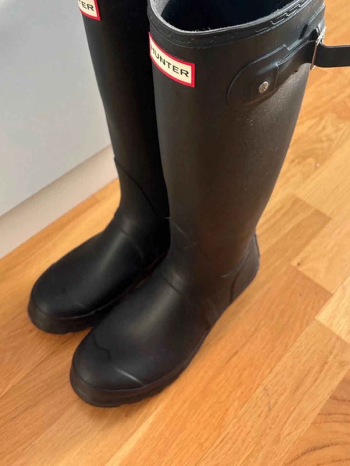 Svarta Hunter stövlar 