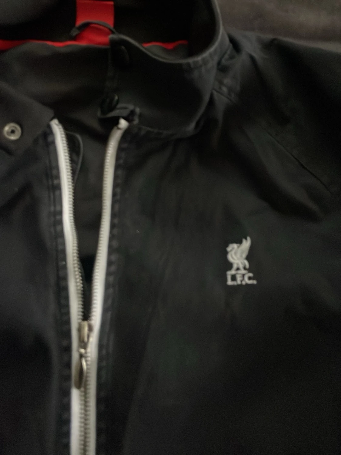 Svart vindjacka från LFC med vita detaljer - 1