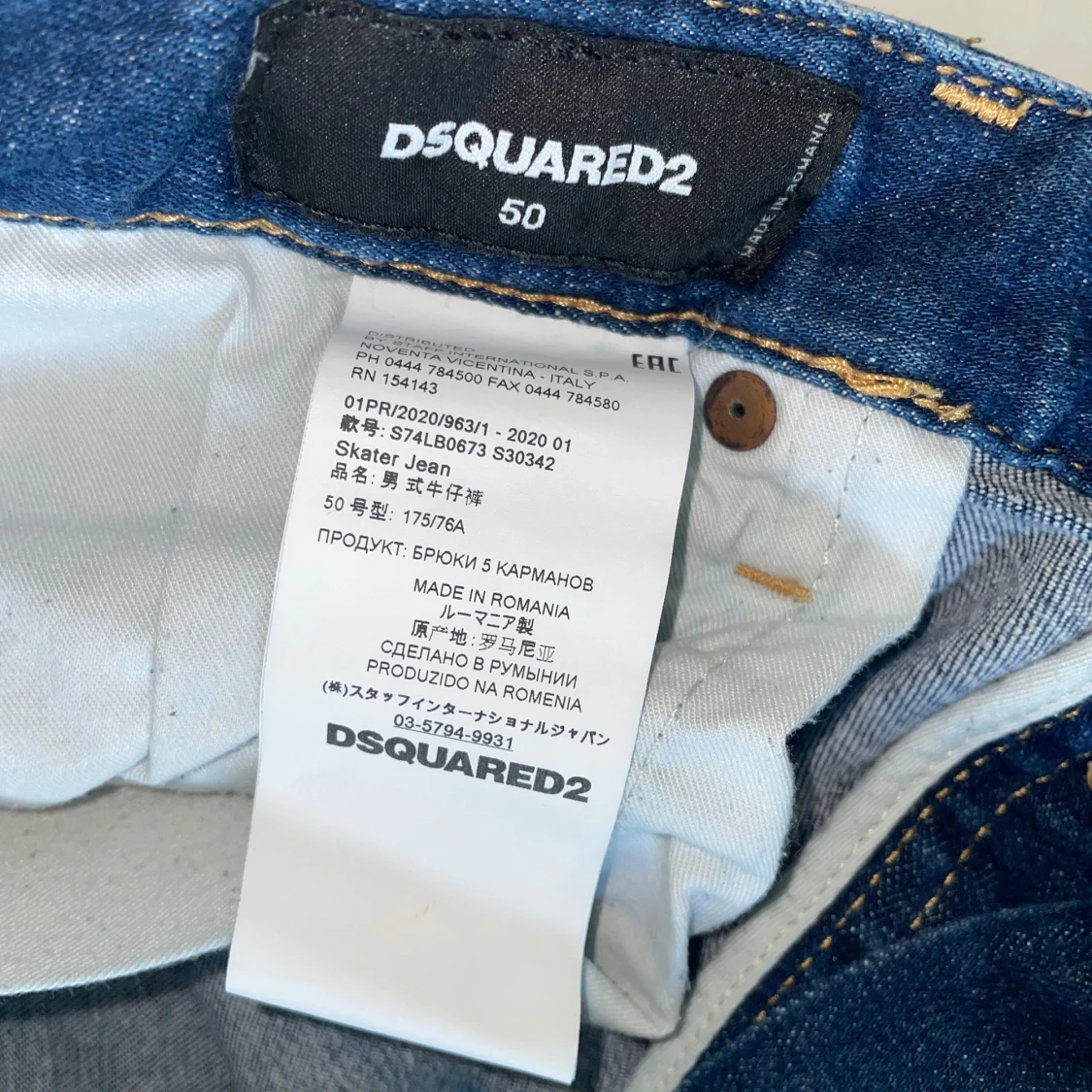 Dsquared2 Skater Jeans blå stl 50 - 2