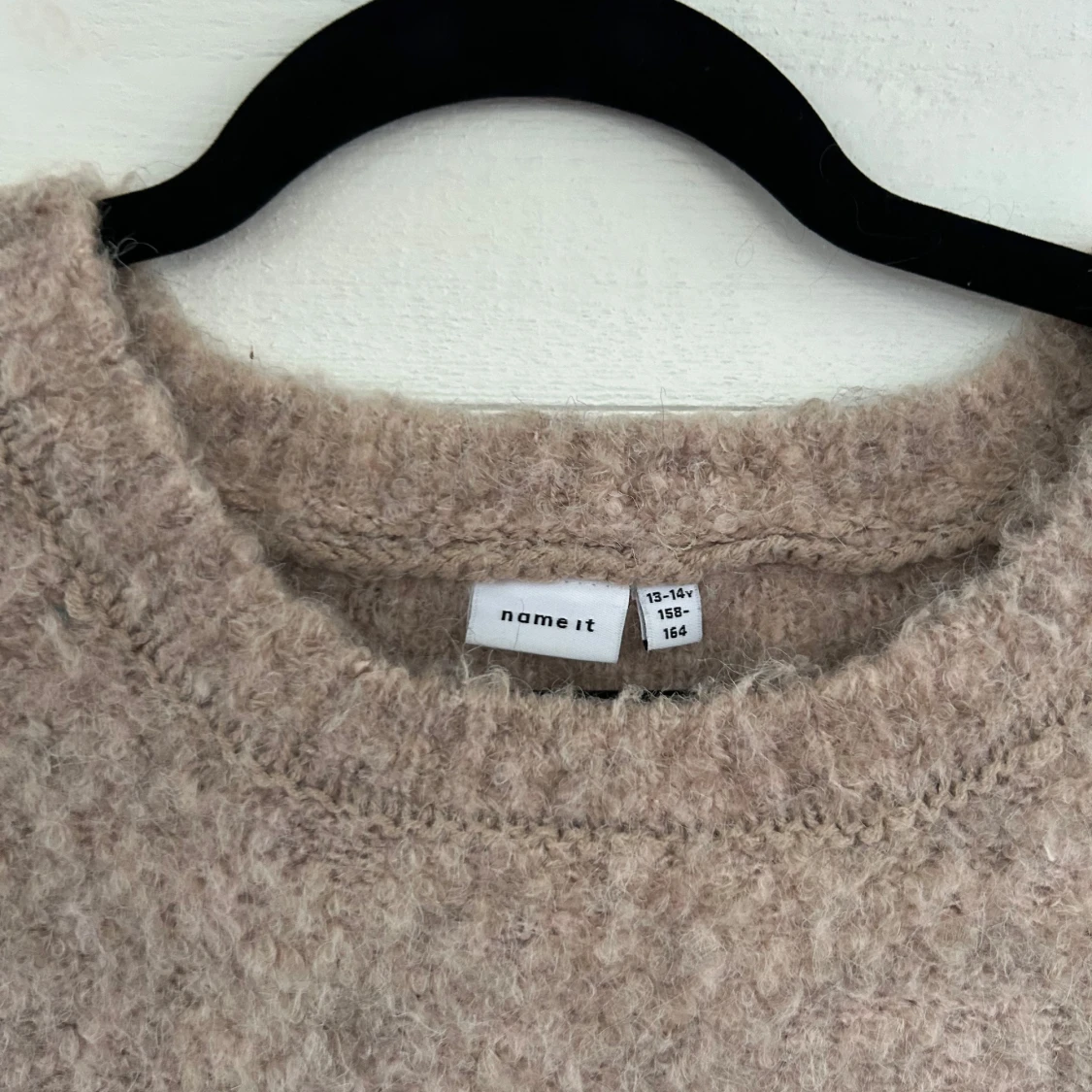 Beige fluffig stickad tröja Name It - 2