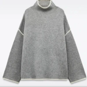 Stickad Zara tröja grå  - Så populär och säljs inte längre!🥹🙏🏼🥰