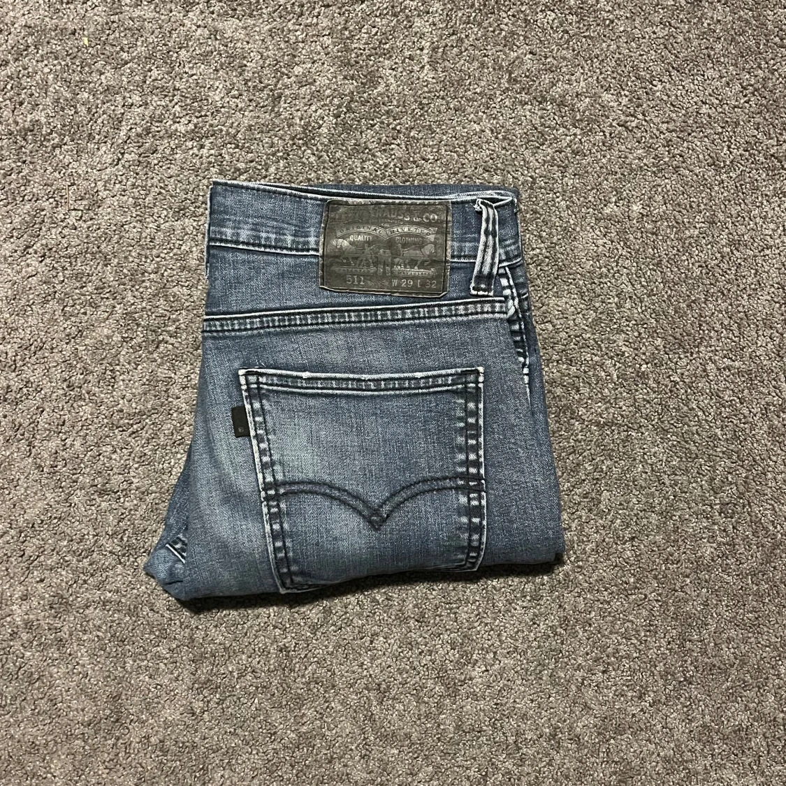 Levis 511 jeans i blå denim - 2