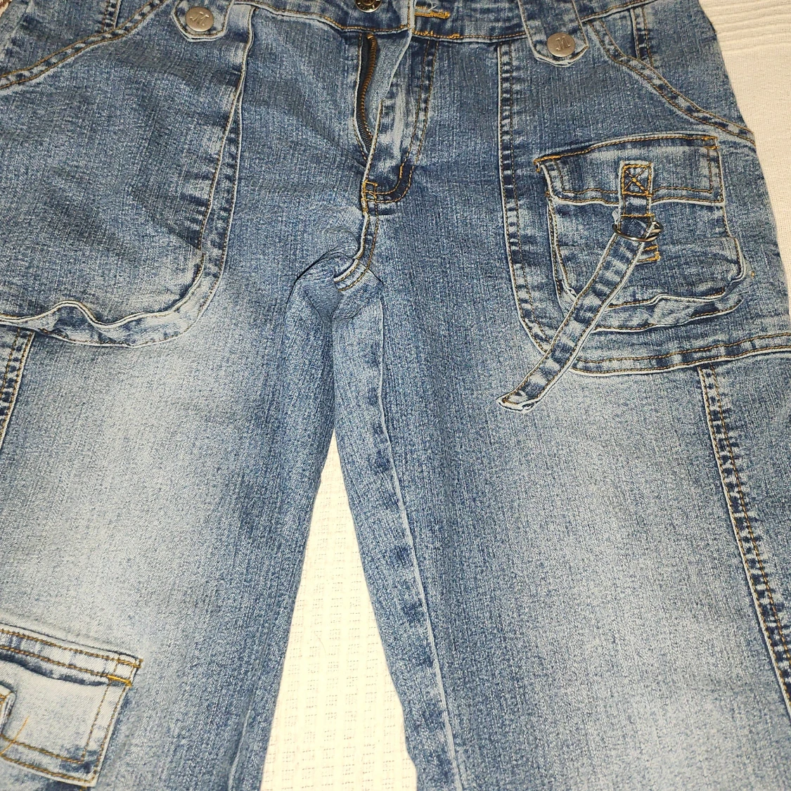 Blå cargopants från Miaoni High Fashion - 1