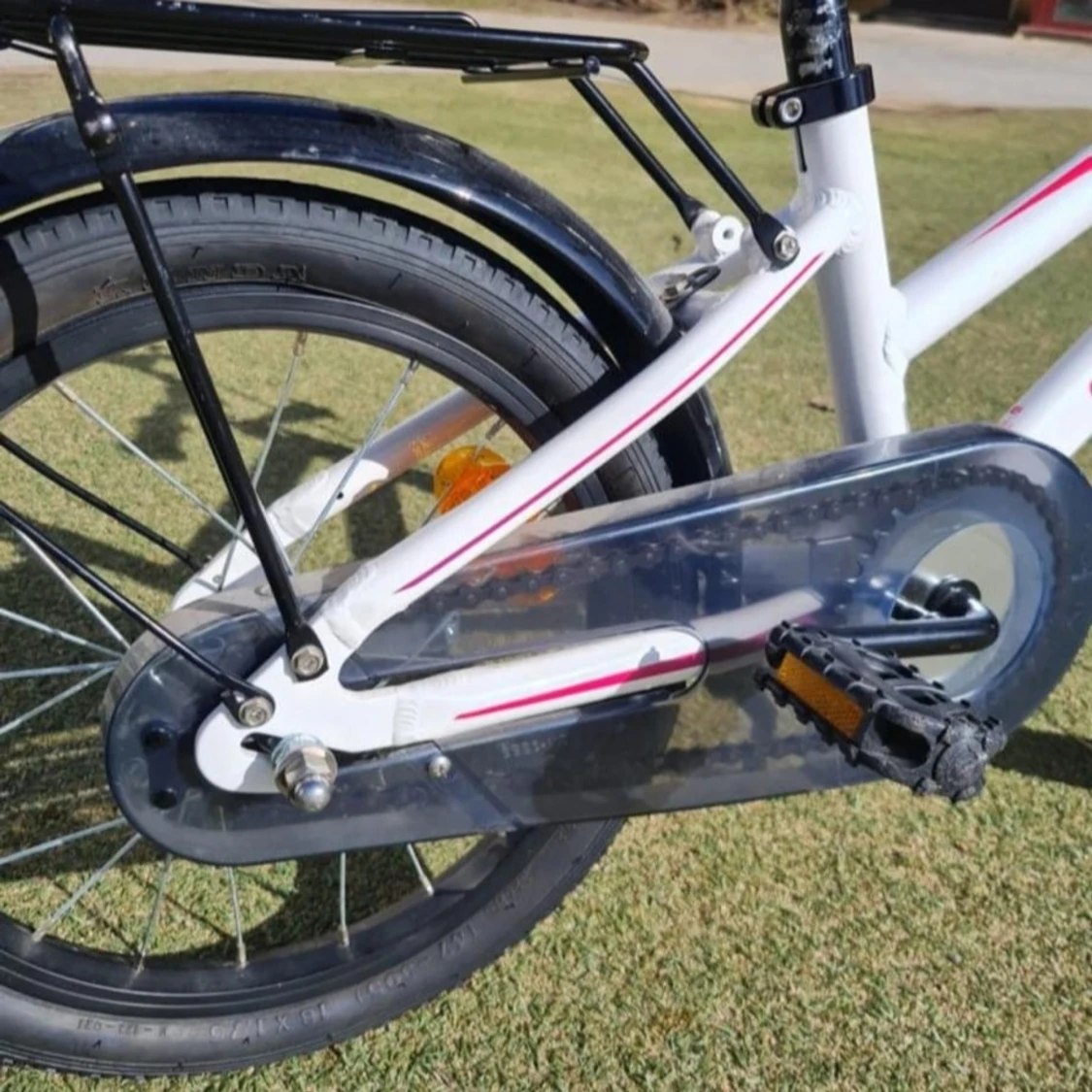 OCCANO Barncykel 16" Vit/Rosa - 1