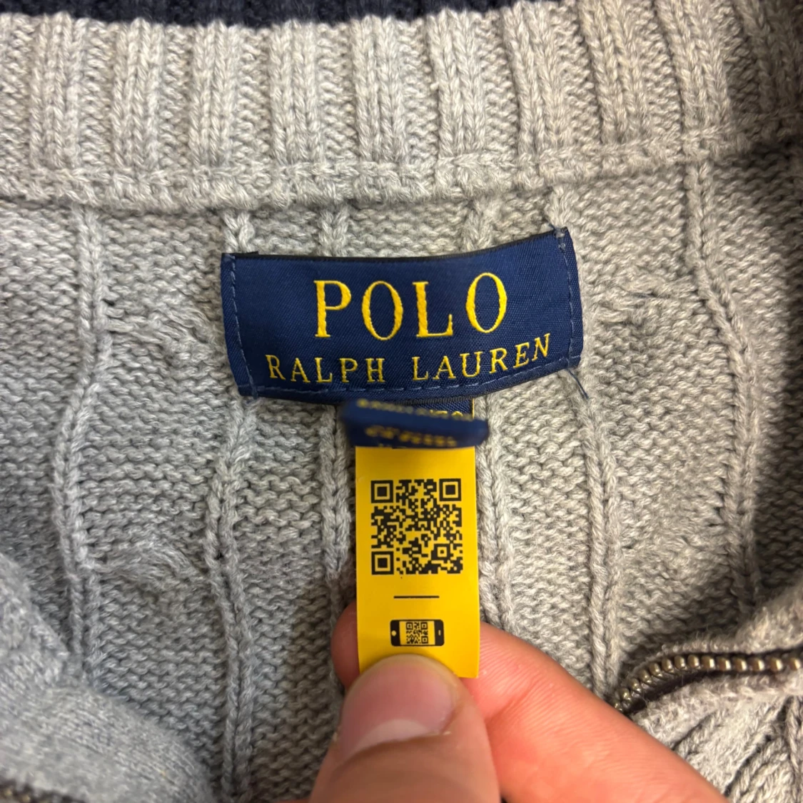 Grå stickad tröja från Polo Ralph Lauren - 3