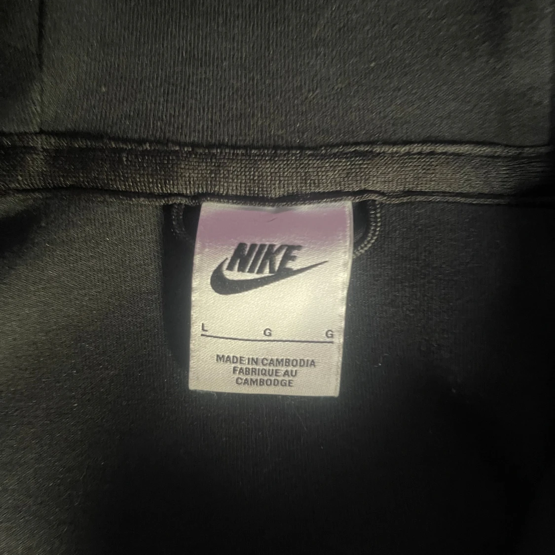 Svart Nike hoodie med dragkedja - 2