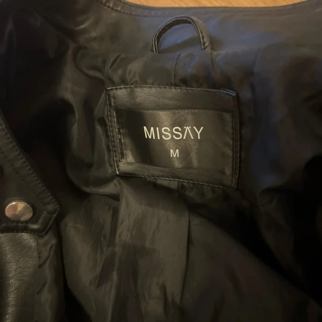 Svart skinnjacka från Missay M - 2