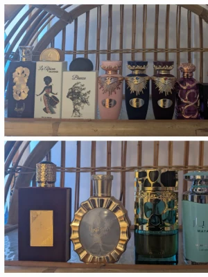 Lattafasplit 🌸 - Splittar mina Lattafaparfymer i glasdekanter med spray 🌟2 ml-20 kr,3 ml-25 kr,5 ml-45 kr🌟Dessa  dofter finns🔆Ansaam gold🔆Breeze🔆Haya🔆Sakeena🔆Emaan🔆Habik🔆Nebras🔆Angham🔆Arabian princess🔆Victoria🔆Qimmah🔆Eclaire banoffi 