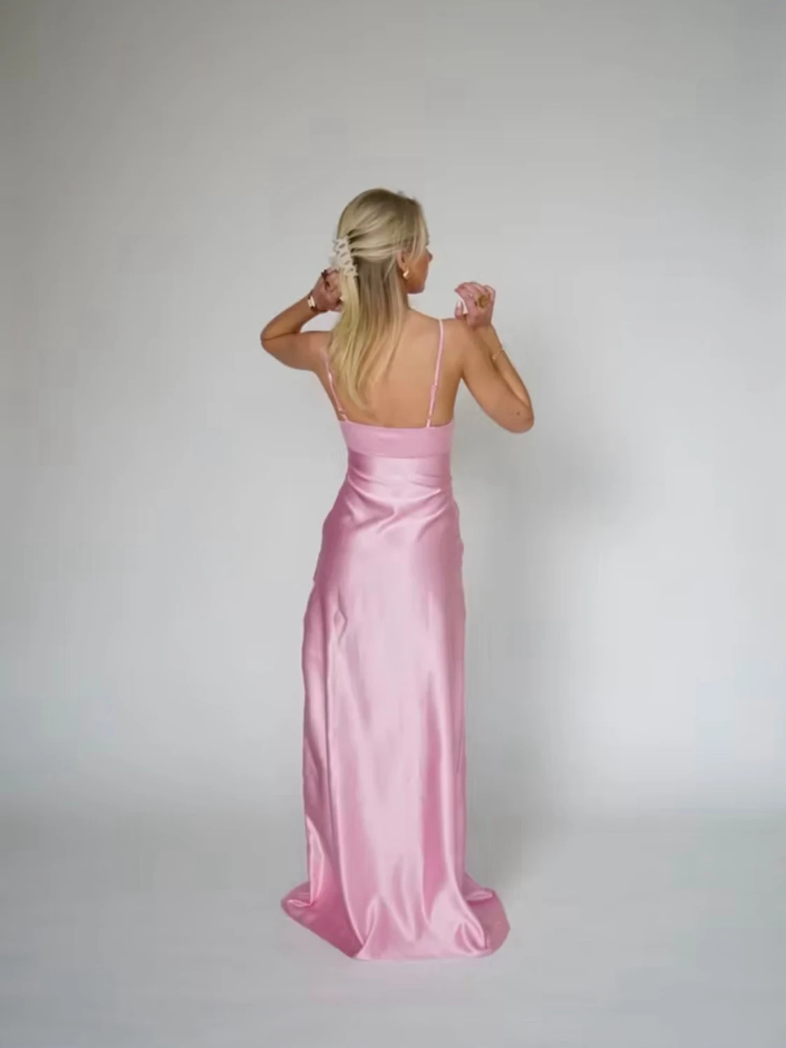 Ljusrosa balklänning - 5