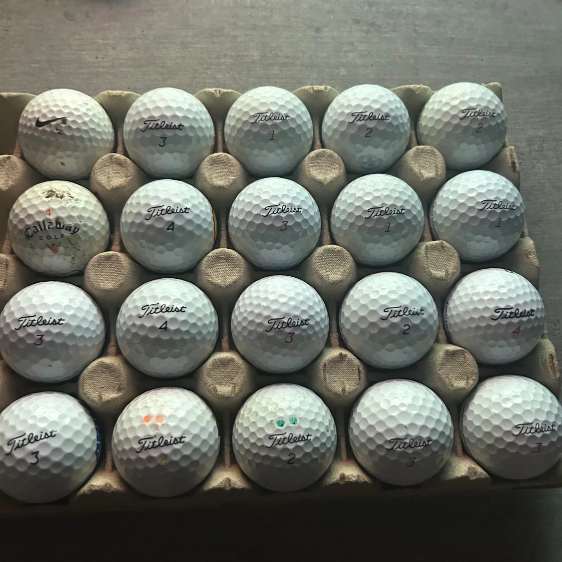 Begagnade Titleist, Callaway & Nike golfbollar (20-pack) - 1