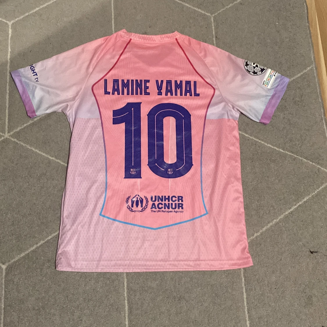 Barça Lamine Yamal rosa Nike tröja - 1