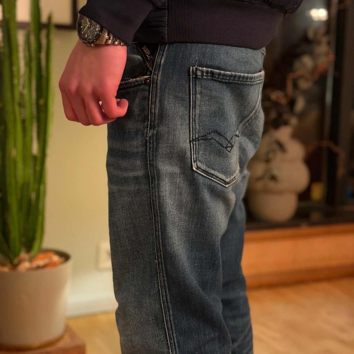 Replay Anbass jeans blå herr - 1