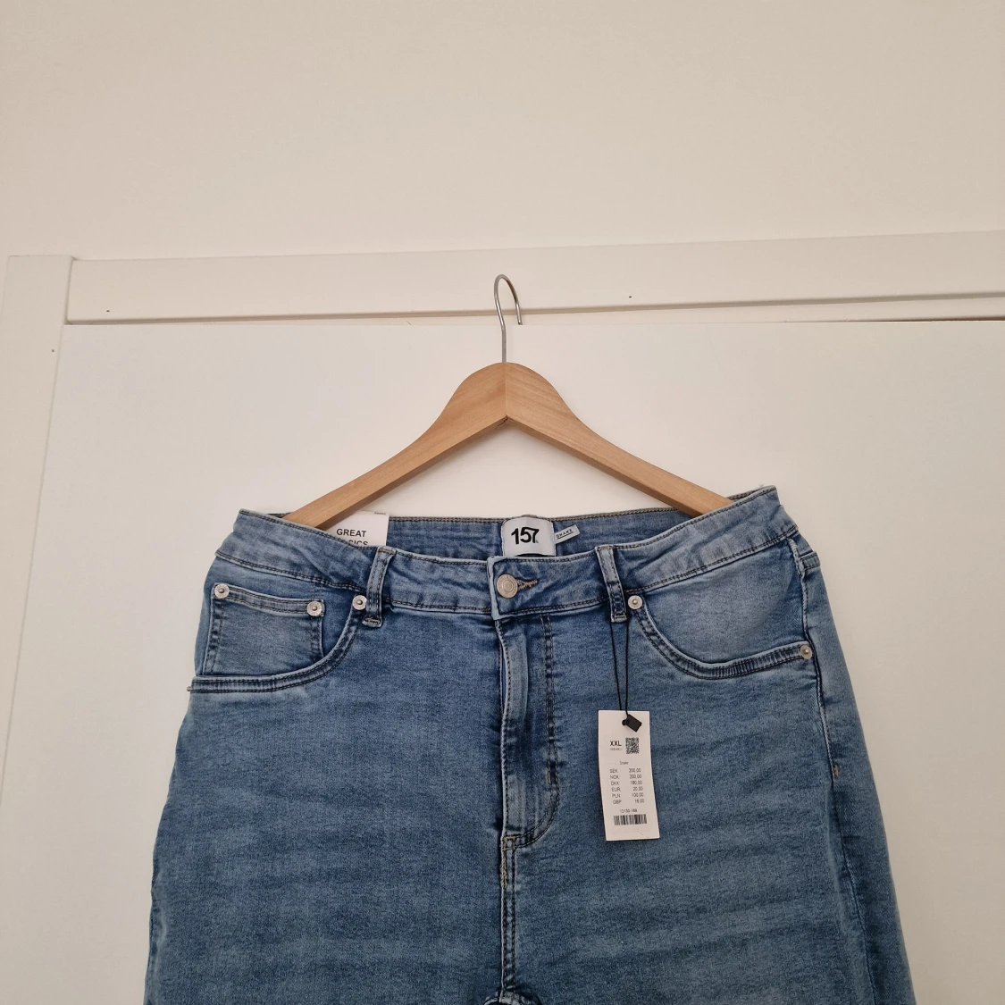 Ljusblå skinny jeans från Lager 157 XXL - 4