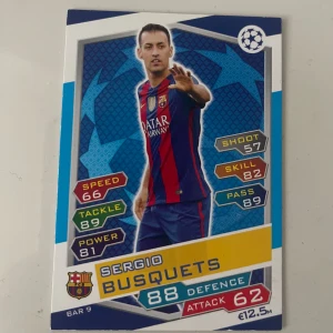 Fotbollskort Sergio Busquets - Fotbollskort Sergio Busquets perfekt för Barca fans. Bästa mittfältaren någonsin