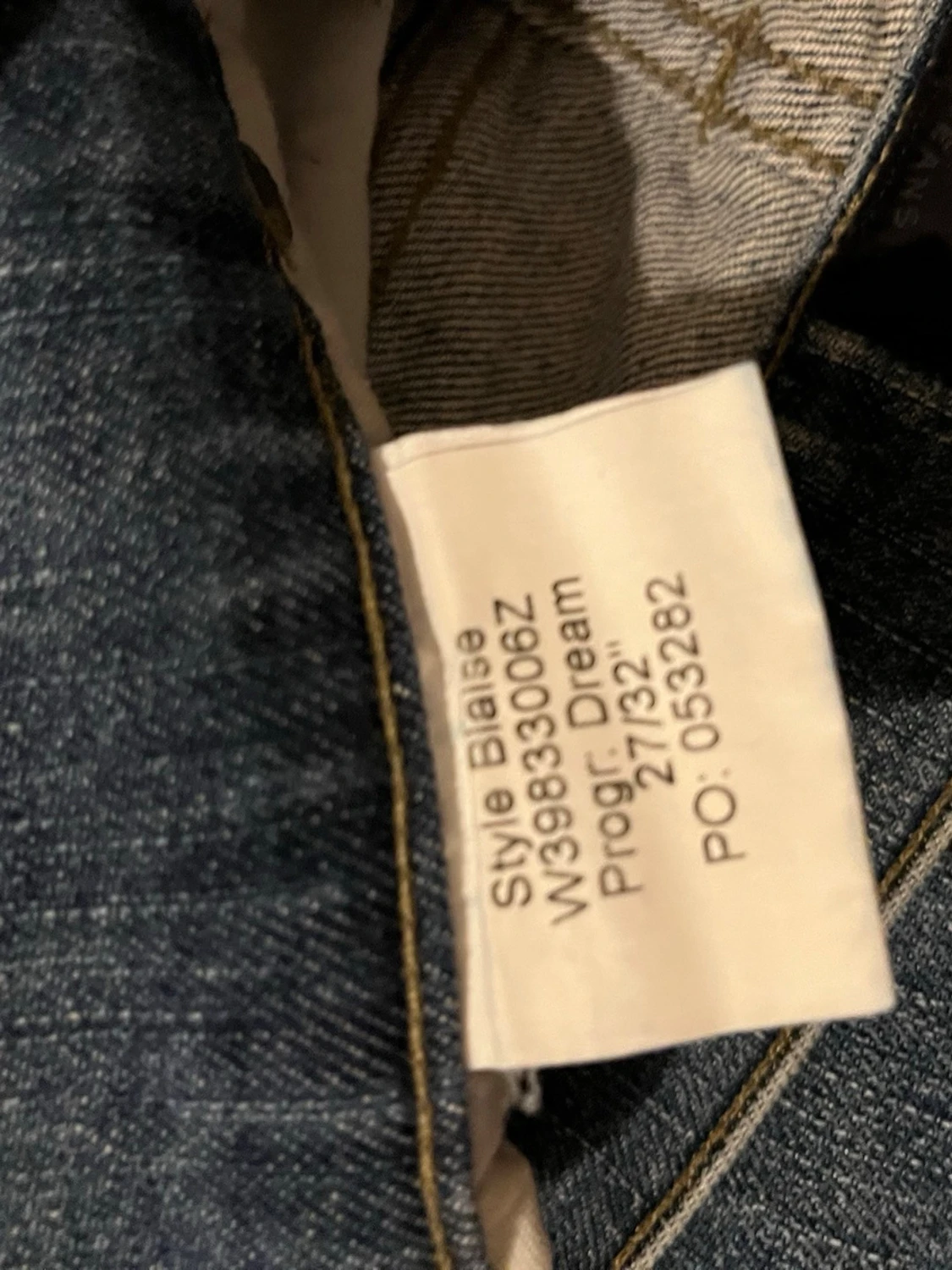 Blå slim fit jeans från T/J - 3