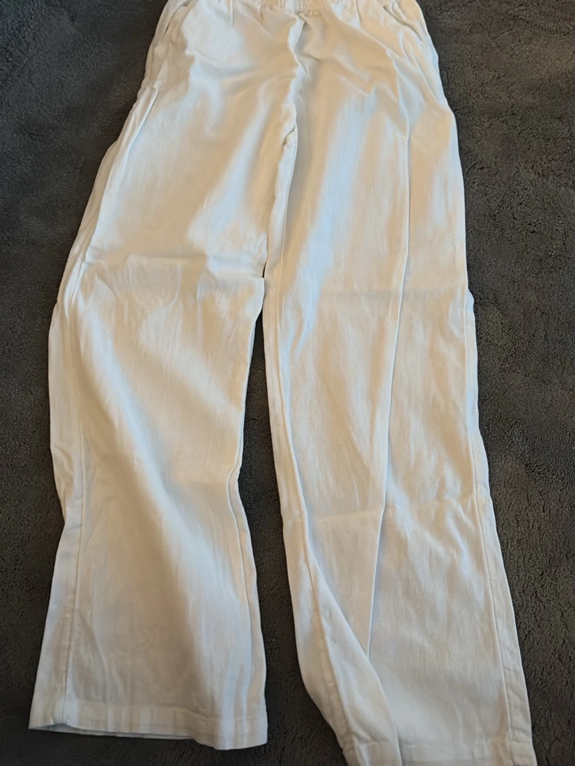 Vita linnebyxor från Lindex