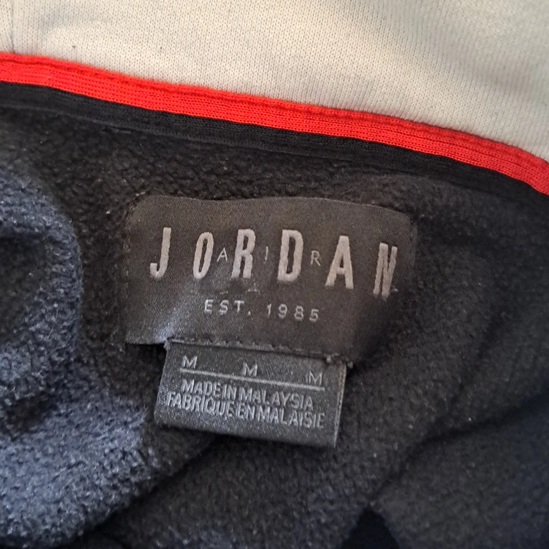 Air Jordan hoodie med vit huva och ficka - 4