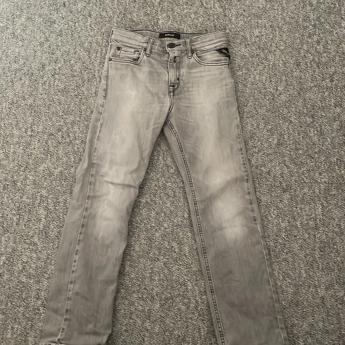 Grå Replay jeans straight fit - 1