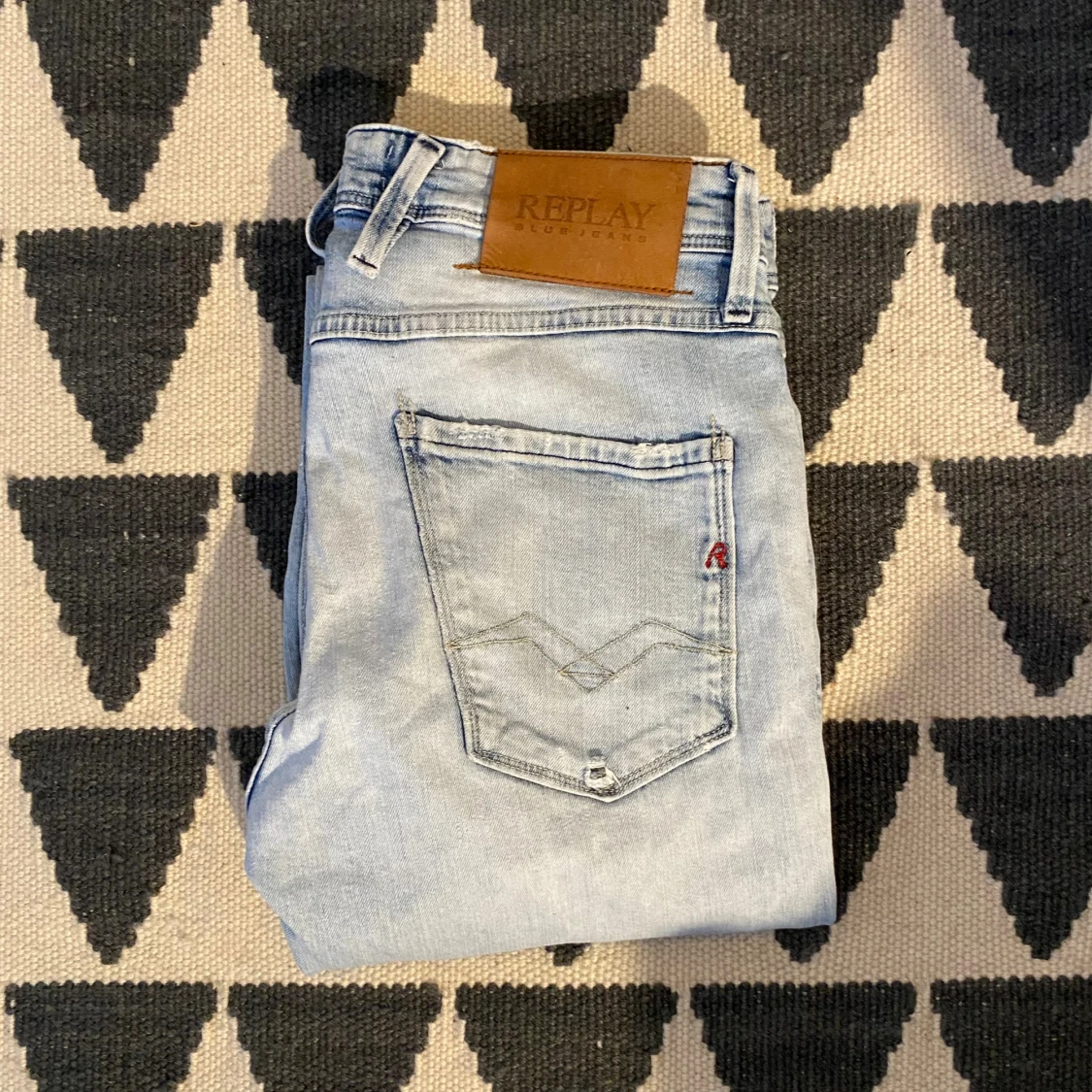 Ljusblåa replay anbass