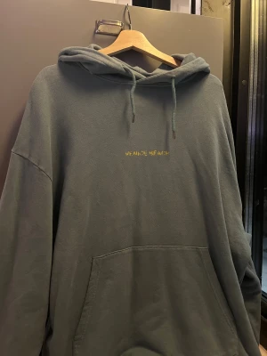Blågrön hoodie från Topman i strl L - Blågrön hoodie från Topman i storlek L