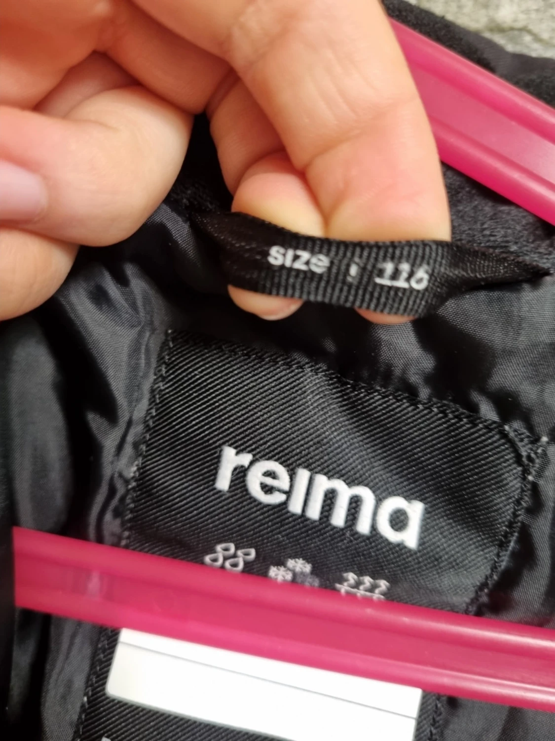 Svart overall från Reima med fuskpäls - 5