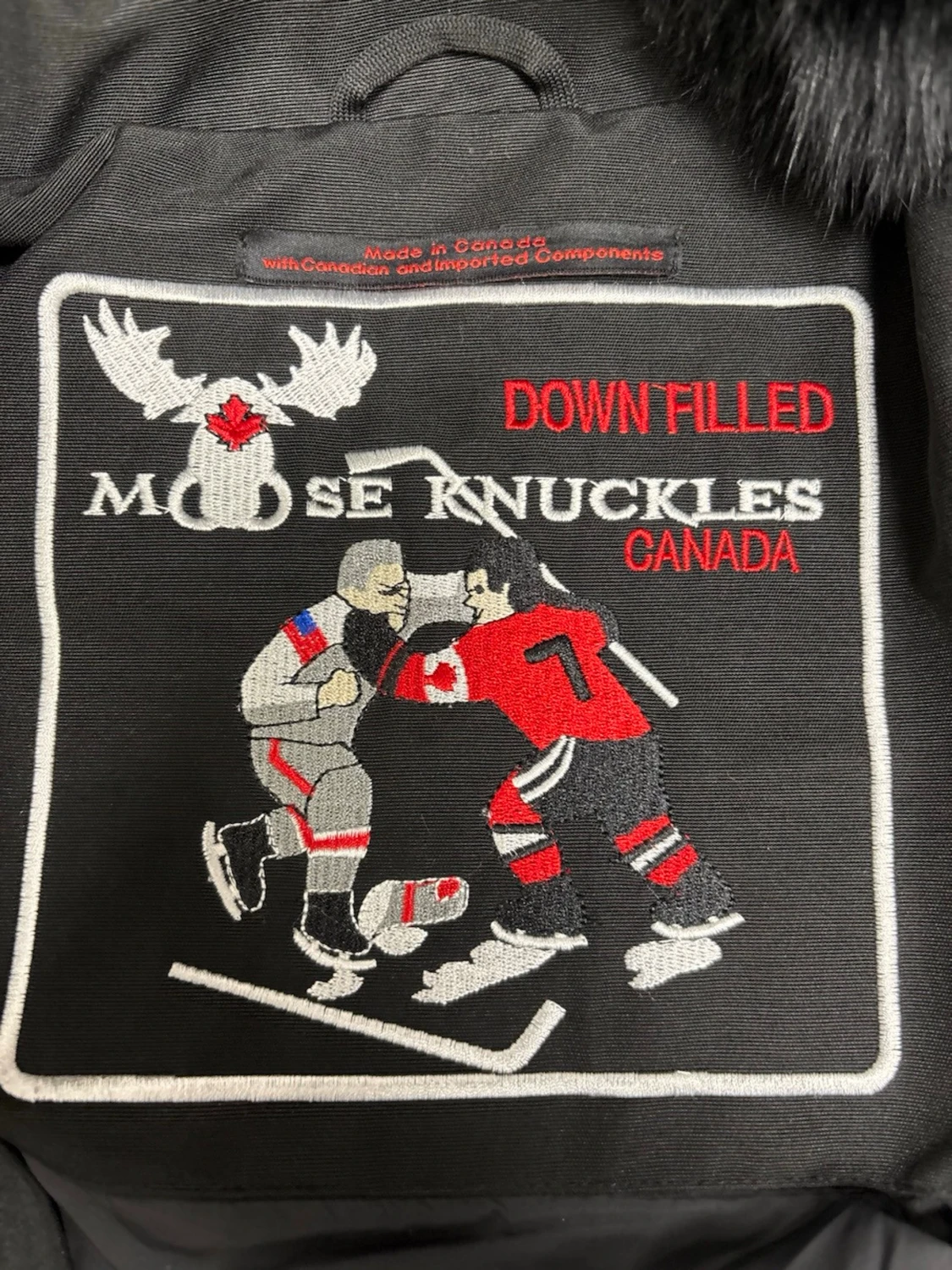 Svart Moose Knuckles dunjacka S - 2