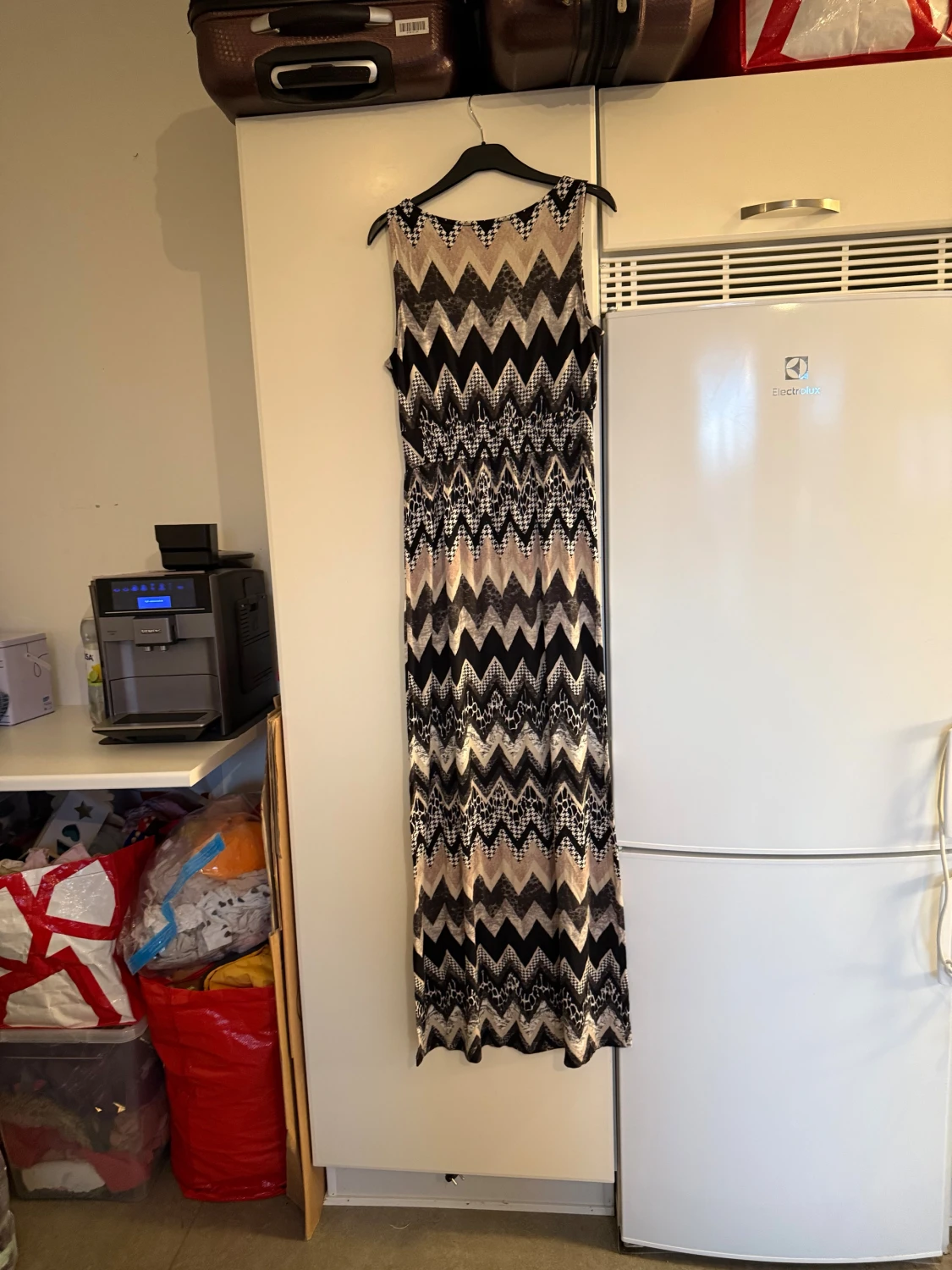 Lång mönstrad klänning från Cream - 4