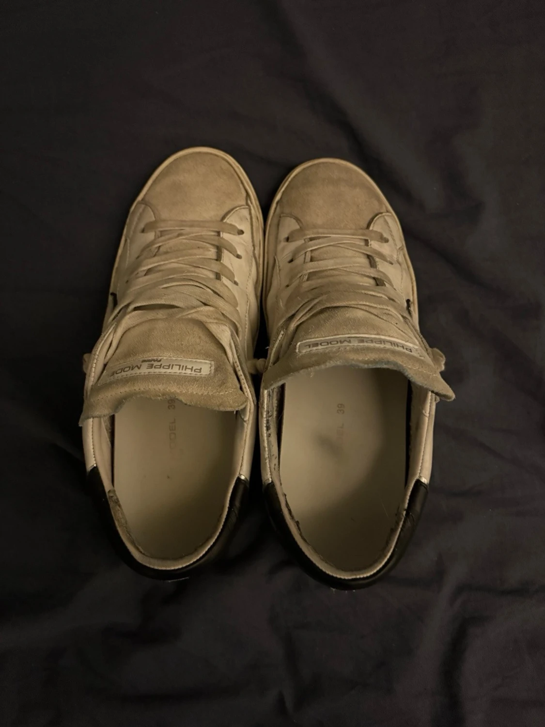 Philippe Model vita sneakers i skinn - 2