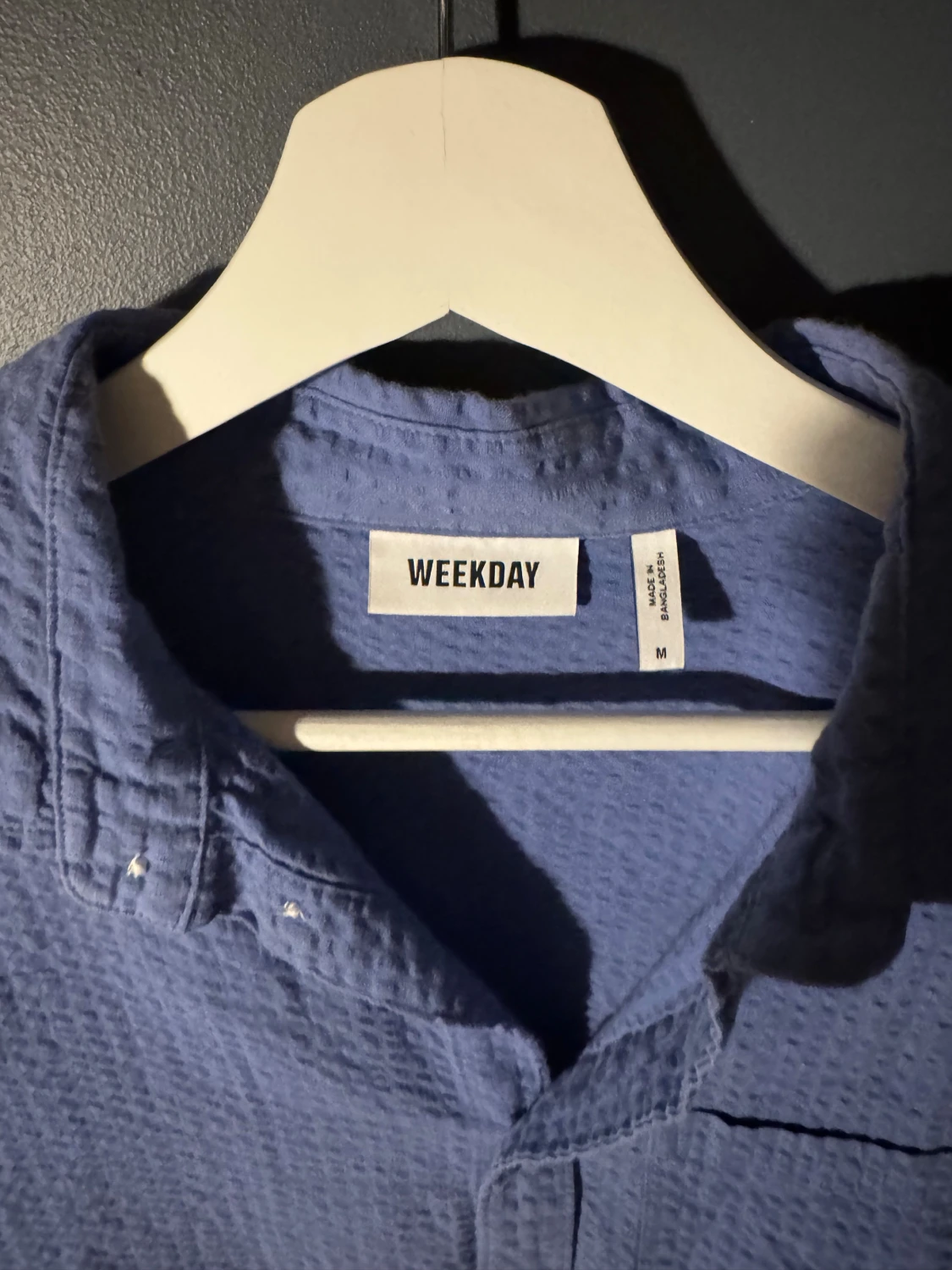 Blå skjorta från Weekday i bomull - 2