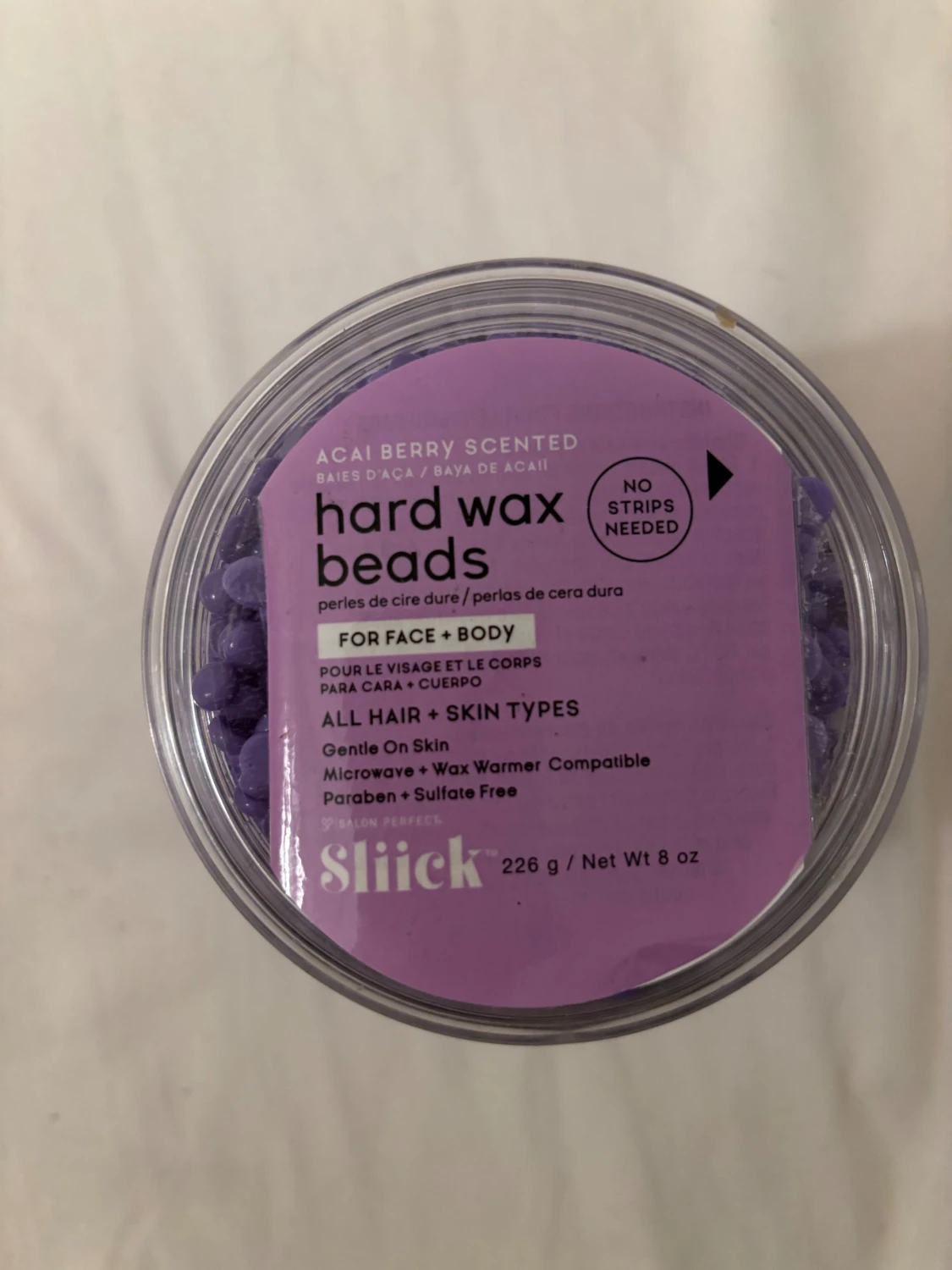 Lila hårda vaxpärlor från Sliick - 1