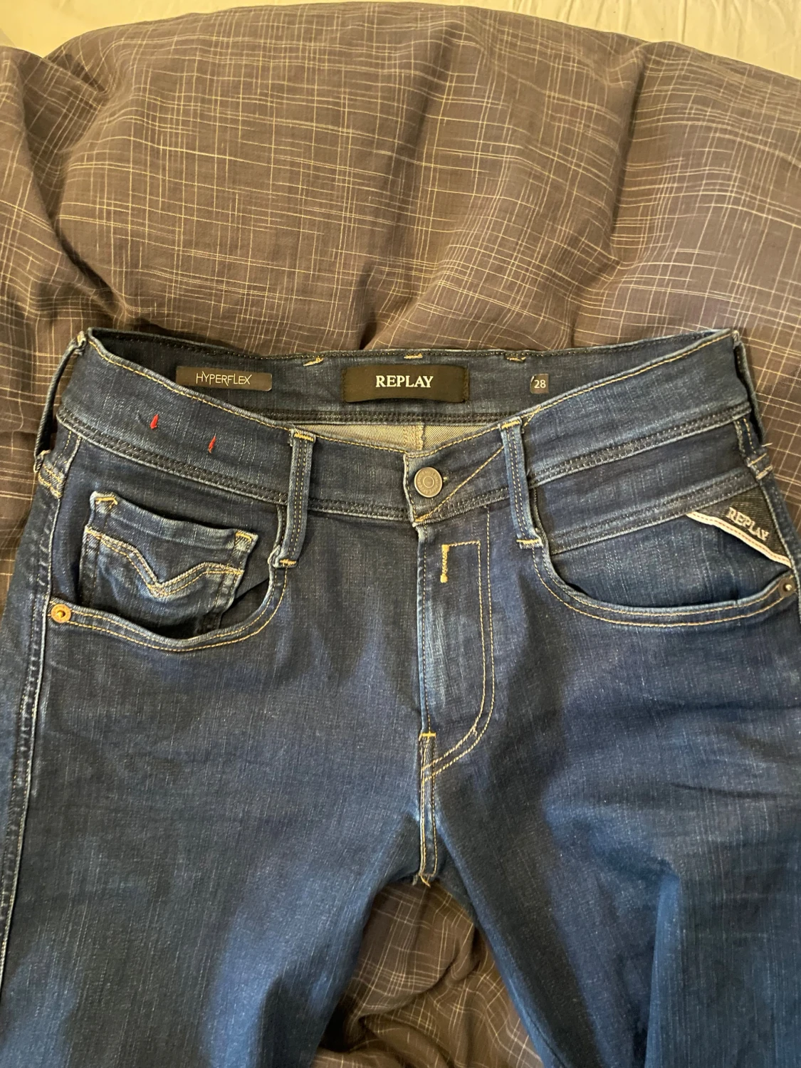 Replay Anbass blå jeans (hyperflex)  - 4